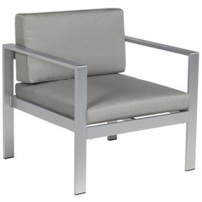 Garden Chair Metal Dark Grey SALERNO