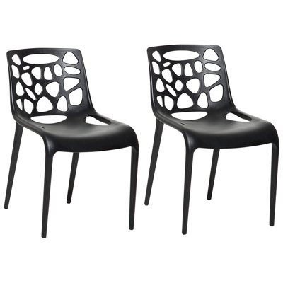 Garden Chair MORGAN Synthetic Material Black