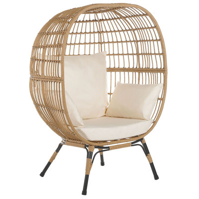 Garden Chair PE Rattan Beige VEROLI