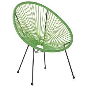 Garden Chair PE Rattan Green ACAPULCO II