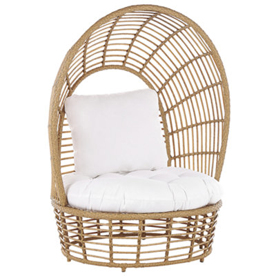 Garden Chair Rattan Beige LIDO