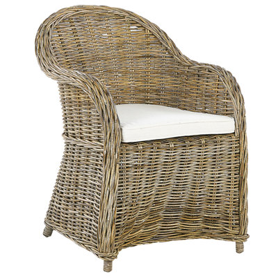 Garden Chair Rattan Light Wood SUSUA