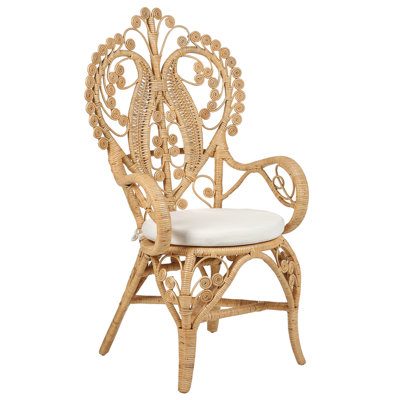 Garden Chair Rattan Natural CARRARA