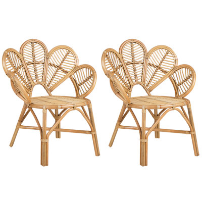 Garden Chair Rattan Natural FLORENTINE II