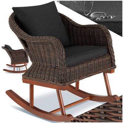 Garden chair Rovigo - Outdoor Rocking Chair - brown