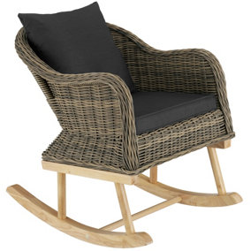 Garden chair Rovigo - Outdoor Rocking Chair - nature