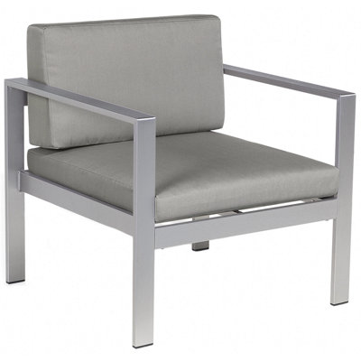 Garden Chair SALERNO Metal Dark Grey