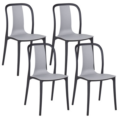 Garden Chair SPEZIA Synthetic Material Grey