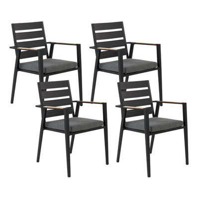 Garden Chair TAVIANO Metal Black