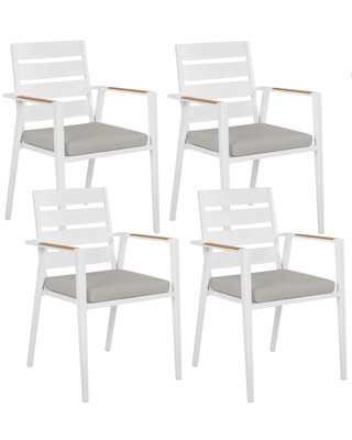 Janeiro Steel grey Metal Armchair DIY at B Q