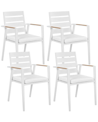 Garden Chair TAVIANO Metal White