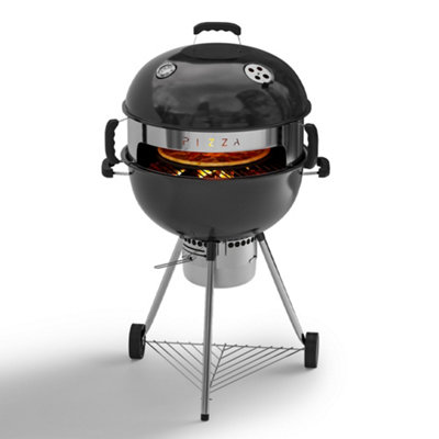 Garden Charcoal Barbecue Fire Bowl BBQ Grill Smoker Pizza Oven Stand 22 Inch