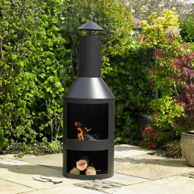 Garden Chimenea with Log Storage | DIY at Bu0026Q