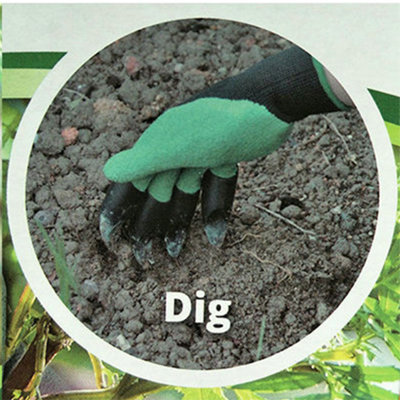 thumbnail image 2 of CRYSTALS® Gardening Gloves With ABS Claws - Heavy Duty & Waterproof For Digging 2 of 4