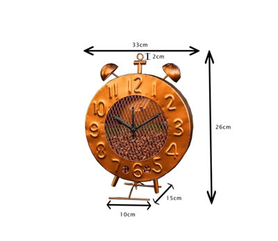 Garden Clock Hanging Bird Feeder - Copper Effect - 9