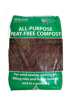 Garden Compost 40L of Melcourt RHS All Purpose Peat Free Soil Improvement