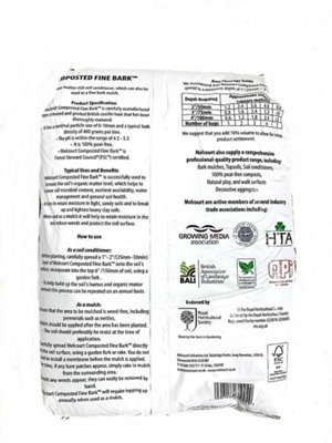 Garden Composted Fine Bark 50L RHS Bag Melcourt Compost Mulch - 4