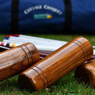 Garden Croquet Set - Cottage 4 Player - Full Size Composite Balls in a ...