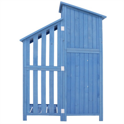 Garden Cupboard, Tool Shed, Tool Cupboard, Suitable for Small Gardens, Blue