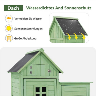 Garden Cupboard, Tool Shed, Tool Cupboard, Weatherproof, Wood, PVC Roof, Green