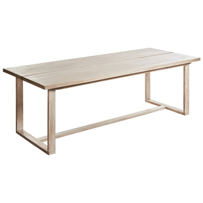 Garden Dining Table AZZANELLO 100 cm 230 cm Acacia Wood Light Brown
