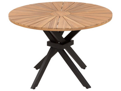 Garden Dining Table CISSONE 110 cm 110 cm Acacia Wood Brown