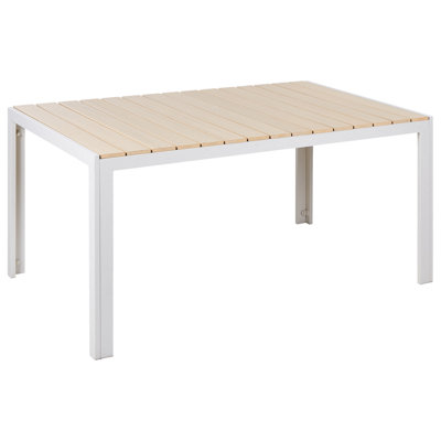 Garden Dining Table COMO 150 cm 90 cm Beige