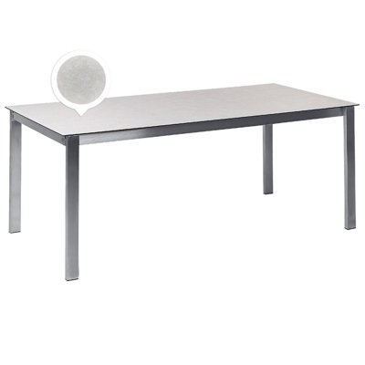 Garden Dining Table COSOLETO 180 cm 90 cm Glass White