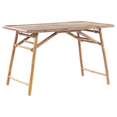 Garden Dining Table MOLISE 120 cm 69 cm Bamboo Wood Light Brown