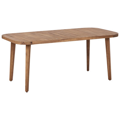 Garden Dining Table PARAGGI 90 cm 180 cm Certified Acacia Wood Brown
