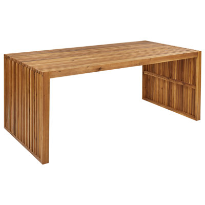Garden Dining Table SULZANO 90 cm 180 cm Acacia Wood Brown