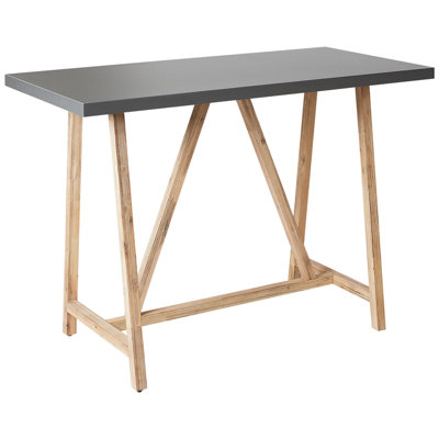 Garden Dining Table TALAMONE 70 cm 140 cm Grey