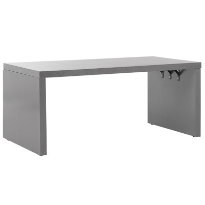 Garden Dining Table TARANTO 180 cm 90 cm Concrete Grey