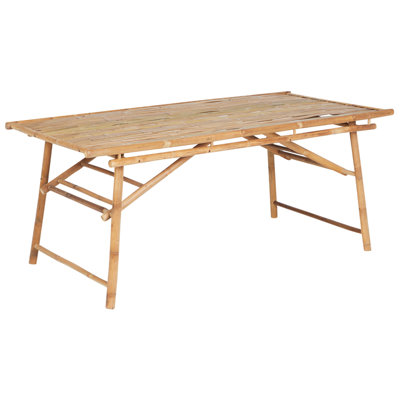 Garden Dining Table TINDARI 180 cm 90 cm Bamboo Wood Light Brown