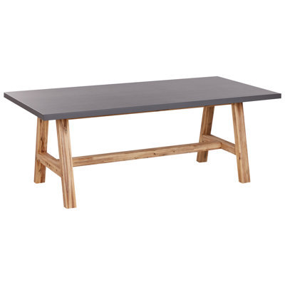 Garden Dining Table TONNARE 100 cm 200 cm Concrete Grey