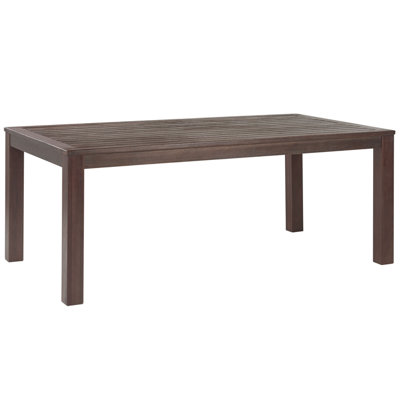 Garden Dining Table TUSCANIA 180 cm 100 cm Eucalyptus Wood Dark Brown