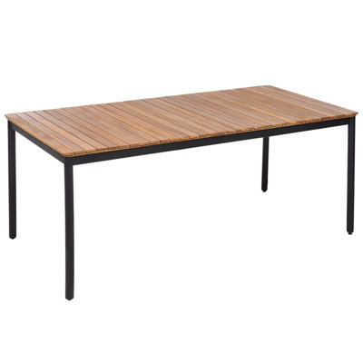 Garden Dining Table VALLESE 180 cm 90 cm Acacia Wood Brown