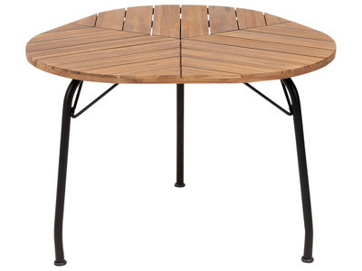 Garden Dining Table VARENNA 106 cm 103 cm Acacia Wood Brown