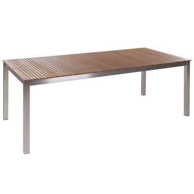 Garden Dining Table VIAREGGIO 200 cm 90 cm FSC Certified Teak Wood Brown