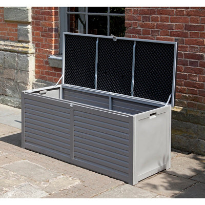 Garden Edmonton 490L PP Storage Box with 2 Gas Lifts