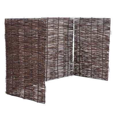 Garden Fence Trash Can Fence Rattan Yard Privacy Fence Outdoor Animal ...