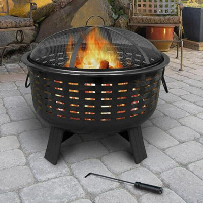 Garden Fire Pit with Free Poker