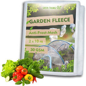 Garden Fleece Plant Protection Rolls For Plant Fleece Frost Protection for Your Plants (2m x 10m)