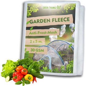 Garden Fleece Plant Protection Rolls For Plant Fleece Frost Protection for Your Plants (2m x 5m)