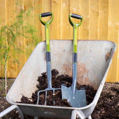 Lightweight garden deals fork and spade