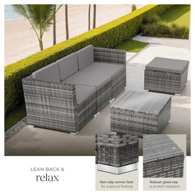 Garden Furniture Set Lignano - modular sofa set for 3 to 4 people