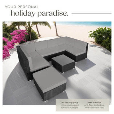 Garden Furniture Venice - set for 6 to 7 people, outdoor sofas, table ...