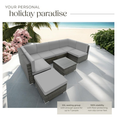 Garden Furniture Venice - set for 6 to 7 people, outdoor sofas, table ...