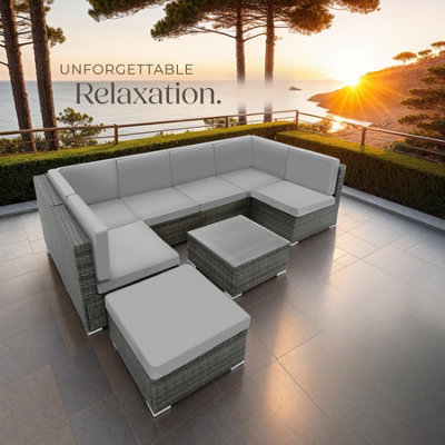 Garden Furniture Venice - set for 6 to 7 people, outdoor sofas, table ...