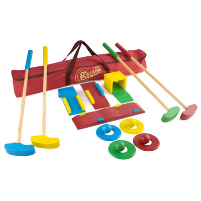 Garden Games Wooden Crazy Golf Set for Kids, Children's Garden